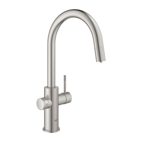 GROHE BLUE HOME dřezová baterie Connected, s filtračním a chladícím zařízením, supersteel 31541DC0 Obrázek - fotka