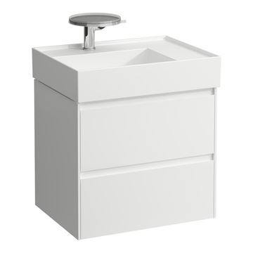LAUFEN LANI skříňka pod umyvadlo 58,4x44,8x51,5 cm, 2 zásuvky, s organizérem, matná bílá