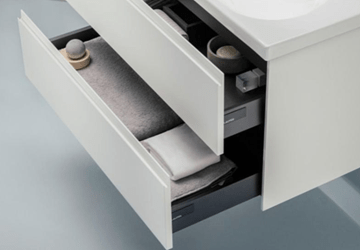 LAUFEN LANI skříňka pod umyvadlo 88,2x44,8x51,5 cm, 2 zásuvky, s organizérem, matná bílá H4039521122601 Obrázek - fotka