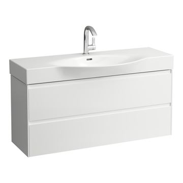 LAUFEN LANI skříňka pod umyvadlo 118x37x51,5 cm, 2 zásuvky, s organizérem, matná bílá