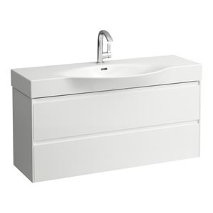 LAUFEN LANI skříňka pod umyvadlo 118x37x51,5 cm, 2 zásuvky, s organizérem, matná bílá