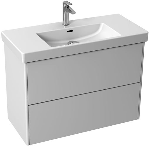 LAUFEN LA CASA 5 skříňka s umyvadlem 96x44x67,4 cm, 2 zásuvky, Push-open, bílá H41N9944015001 Obrázek - Hlavní obrázek