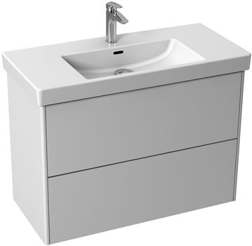 LAUFEN LA CASA 5 skříňka s umyvadlem 96x44x67,4 cm, 2 zásuvky, Push-open, bílá