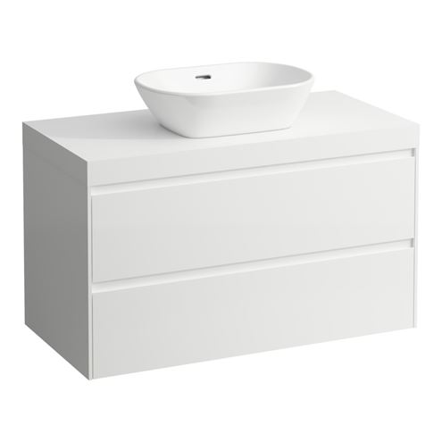 LAUFEN LANI skříňka pod umyvadlo, 98,5x49,3x58 cm, 2 zásuvky, matná bílá H4045611122601 Obrázek - Hlavní obrázek