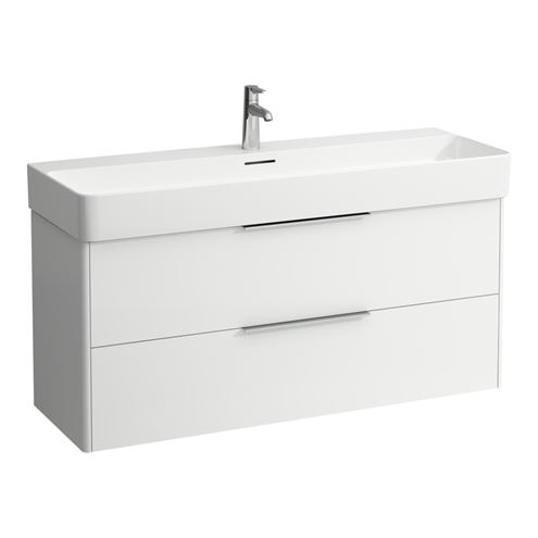 LAUFEN BASE skříňka pod umyvadlo 118x39,1x51,5 cm, 2 zásuvky, matná bílá H4024721102601 Obrázek - Hlavní obrázek