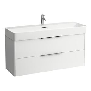 LAUFEN BASE skříňka pod umyvadlo 118x39,1x51,5 cm, 2 zásuvky, matná bílá