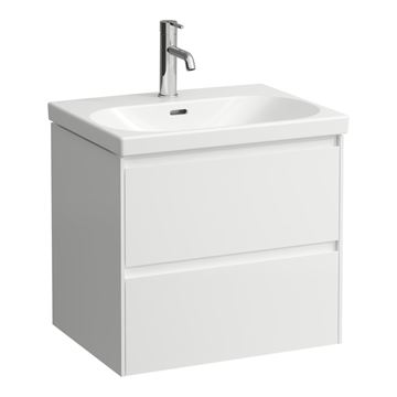 LAUFEN LANI skříňka pod umyvadlo 58,4x44,2x51,5 cm, 2 zásuvky, s organizérem, matná bílá