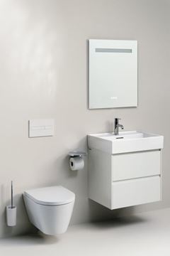 LAUFEN LANI skříňka pod umyvadlo 58,4x44,2x51,5 cm, 2 zásuvky, s organizérem, matná bílá H4035321122601 Obrázek - fotka