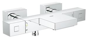 GROHE GROHTHERM CUBE vanová nástěnná termostatická baterie, s přepínačem, chrom