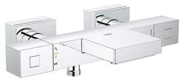 GROHE GROHTHERM CUBE vanová nástěnná termostatická baterie, s přepínačem, chrom