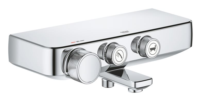GROHE GROHTHERM SMARTCONTROL vanová nástěnná termostatická baterie, s přepínačem, chrom 34718000 Obrázek - Hlavní obrázek