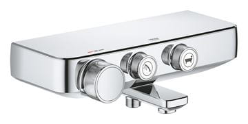 GROHE GROHTHERM SMARTCONTROL vanová nástěnná termostatická baterie, s přepínačem, chrom