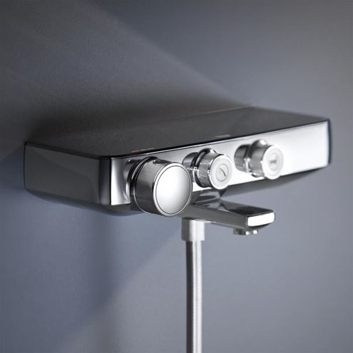 GROHE GROHTHERM SMARTCONTROL vanová nástěnná termostatická baterie, s přepínačem, chrom 34718000 Obrázek - fotka