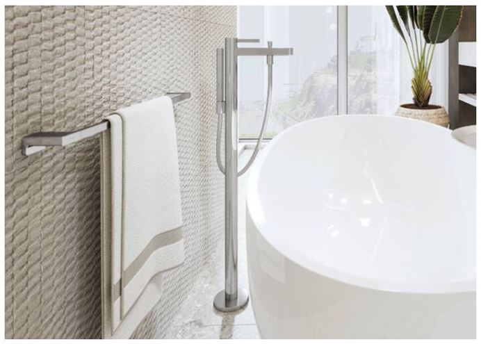 HANSGROHE FINORIS vanová baterie na podlahu, se sprchovou soupravou, chrom 76445000 Obrázek - fotka