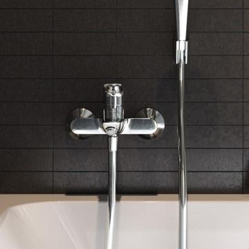 HANSGROHE LOGIS vanová nástěnná baterie, s přepínačem, chrom 71400000 Obrázek - fotka