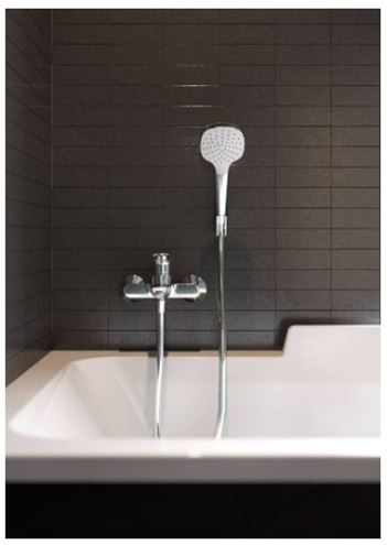 HANSGROHE LOGIS vanová nástěnná baterie, s přepínačem, chrom 71400000 Obrázek - fotka