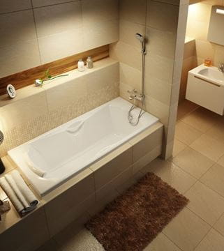 RAVAK TERMO 200 TE 082.00 vanová nástěnná termostatická baterie, s přepínačem, chrom X070046 Obrázek - fotka