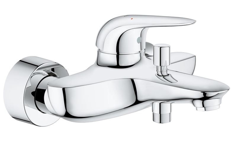 GROHE EUROSTYLE vanová nástěnná baterie, s přepínačem, chrom 23726003 Obrázek - Hlavní obrázek