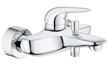 GROHE EUROSTYLE vanová nástěnná baterie, s přepínačem, chrom