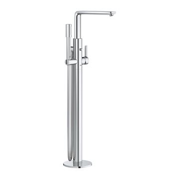 GROHE LINEARE vanová baterie na podlahu, s přepínačem, se sprchovou soupravou, chrom