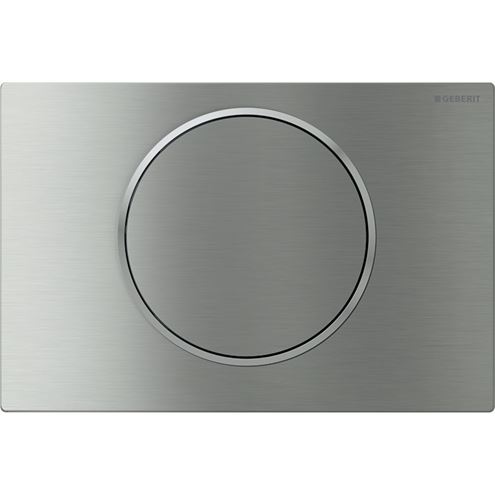 GEBERIT SIGMA 10 ovládací tlačítko splachování, Start/Stop, easy-to-clean, ocel, kartáčovaný/leštěný nerez 115.758.SN.5 Obrázek - Hlavní obrázek