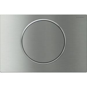 GEBERIT SIGMA 10 ovládací tlačítko splachování, Start/Stop, easy-to-clean, ocel, kartáčovaný/leštěný nerez