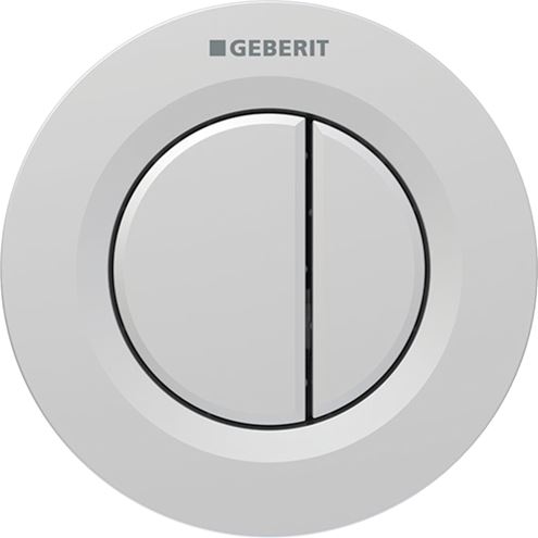 GEBERIT 01 ovládací tlačítko pro dvě splachování, easy-to-clean, plast, matný chrom 116.042.JQ.1 Obrázek - Hlavní obrázek
