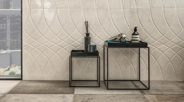 VILLEROY & BOCH WORKSHOP dekor 40x120 cm, mat reliéf, light grey 1487/BC00 Obrázek - fotka
