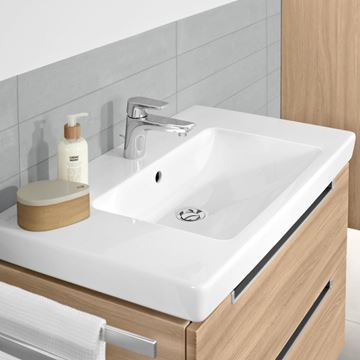 VILLEROY & BOCH SUBWAY 2.0 umyvadlo 80 cm, s otvorem pro baterii a přepadem, CeramicPlus, broušené 71758GR1 Obrázek - fotka