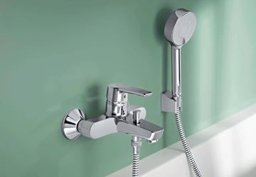 HANSA POLO vanová nástěnná baterie, s přepínačem, chrom 51442193 Obrázek - fotka