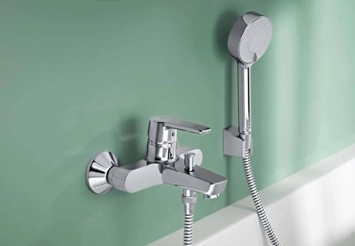 HANSA POLO vanová nástěnná baterie, s přepínačem, chrom 51442193 Obrázek - fotka