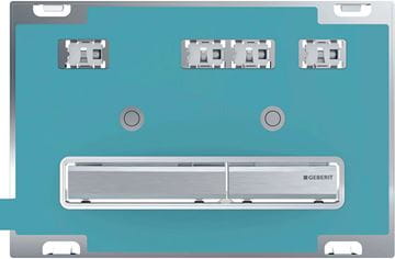 GEBERIT SIGMA 50 ovládací tlačítko pro dvě splachování, zinek, chrom/vlastní design