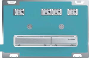 GEBERIT SIGMA 50 ovládací tlačítko pro dvě splachování, zinek, chrom/vlastní design