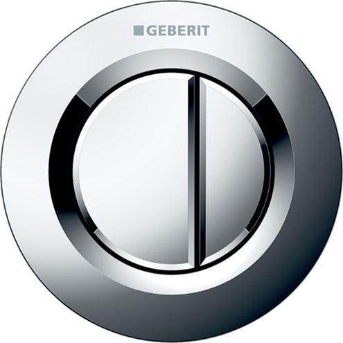 GEBERIT 01 ovládací tlačítko pro dvě splachování, plast, lesklý chrom 116.042.21.1 Obrázek - Hlavní obrázek