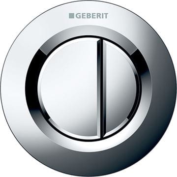 GEBERIT 01 ovládací tlačítko pro dvě splachování, plast, lesklý chrom