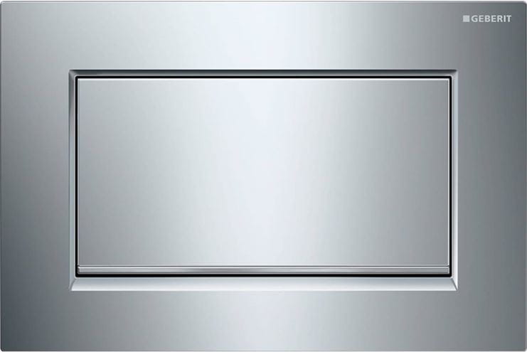 GEBERIT SIGMA 10 SQUARE ovládací tlačítko splachování, Start/Stop, zinek, lesklý/kartáčovaný chrom 115.893.KY.1 Obrázek - Hlavní obrázek