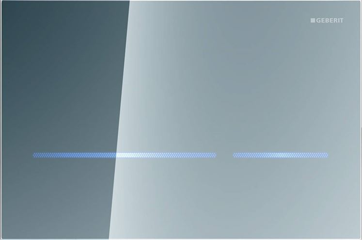 GEBERIT SIGMA 80 ovládací tlačítko pro dvě splachování, senzorové, s podsvícením, napájení ze sítě, sklo, zrcadlové sklo 116.092.SM.6 Obrázek - Hlavní obrázek