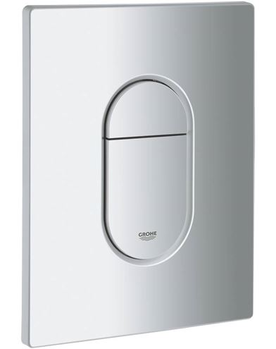 GROHE ARENA COSMOPOLITAN ovládací tlačítko pro dvě splachování, plast, matný chrom 38844P00 Obrázek - Hlavní obrázek