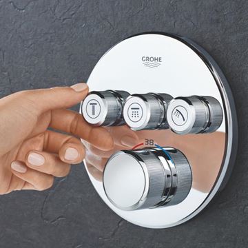 GROHE GROHTHERM SMARTCONTROL podomítková termostatická baterie, pro 3 spotřebiče, Water Saving, chrom 29121000 Obrázek - fotka