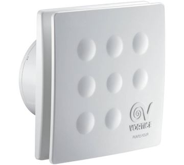 VORTICE PUNTO FOUR MFO 90/3,5" axiální ventilátor 90 mm, nástěnný/stropní, se zpětnou klapkou