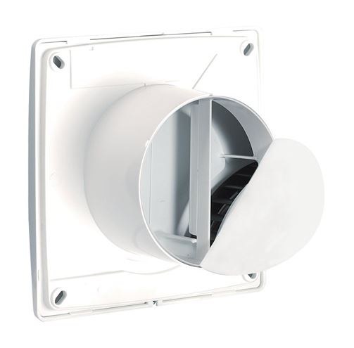 VORTICE PUNTO FOUR MFO 100/4" axiální ventilátor 100 mm, nástěnný/stropní, se zpětnou klapkou 11145 Obrázek - fotka