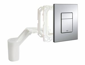 GROHE SKATE COSMOPOLITAN SET FRESH ovládací tlačítko pro dvě splachování, s nádobkou pro umístění tablet, plast, chrom