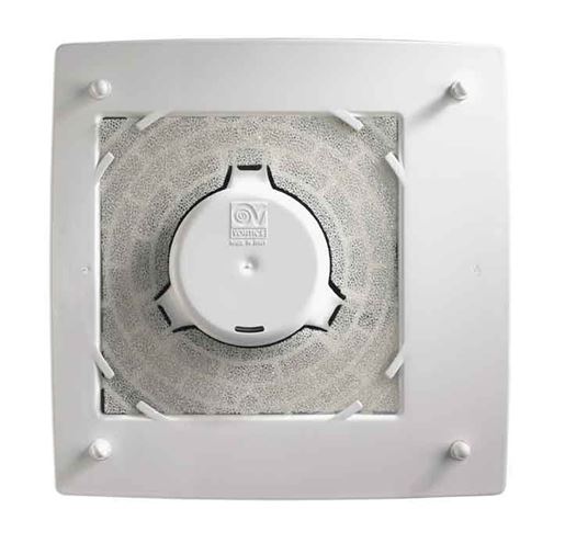VORTICE VORT QUADRO MICRO 100 T HCS radiální ventilátor 100 mm, nástěnný/stropní, s časovačem, čidlem vlhkosti a zpětnou klapkou 11945 Obrázek - fotka