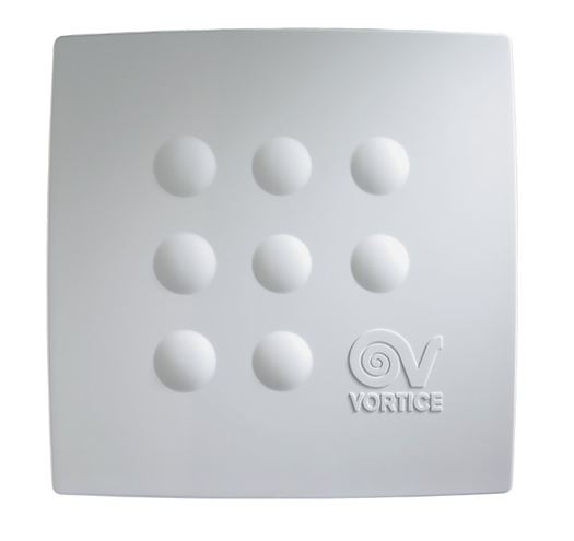 VORTICE QUADRO MEDIO I radiální ventilátor 100 mm, nástěnný/stropní, se zpětnou klapkou 12020 Obrázek - fotka