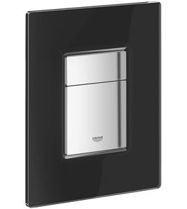 GROHE SKATE COSMOPOLITAN ovládací tlačítko pro dvě splachování, sklo, velvet black-černá/chrom
