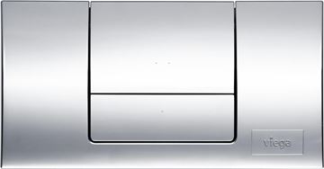 VIEGA STANDARD 1 8180.1 ovládací tlačítko pro dvě splachování, plast, chrom 449018 Obrázek - fotka