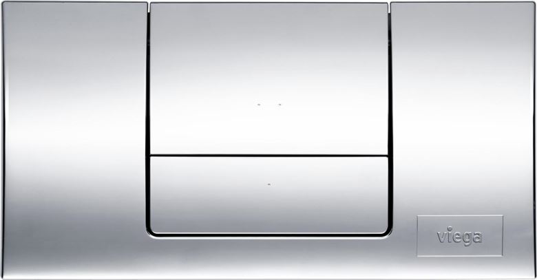 VIEGA STANDARD 1 8180.1 ovládací tlačítko pro dvě splachování, plast, chrom 449018 Obrázek - fotka