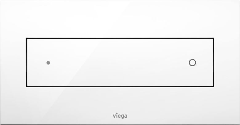 VIEGA VISIGN FOR STYLE 12 8332.1 ovládací tlačítko pro dvě splachování, plast, alpská bílá 596743 Obrázek - fotka