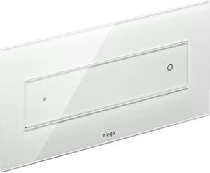 VIEGA VISIGN FOR STYLE 12 8332.1 ovládací tlačítko pro dvě splachování, čiré sklo, světle šedá