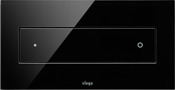 VIEGA VISIGN FOR STYLE 12 8332.1 ovládací tlačítko pro dvě splachování, sklo parsol, černá 687861 Obrázek - fotka